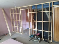 Stud wall partitions
